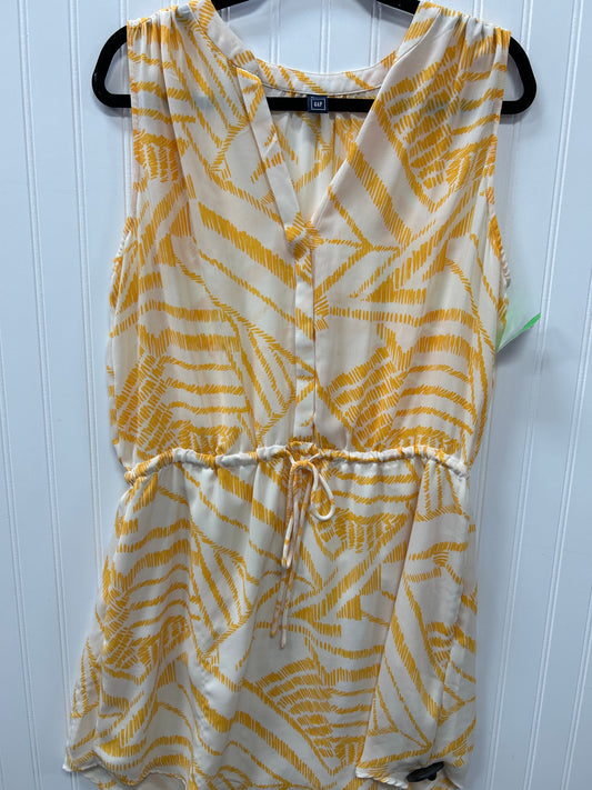 Dress Casual Midi By Gap In Yellow, Size:Xl