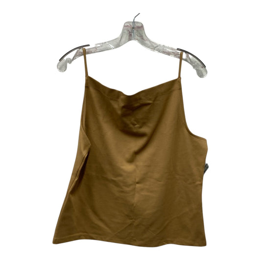 Top Sleeveless By Anthropologie In Tan, Size:Xl