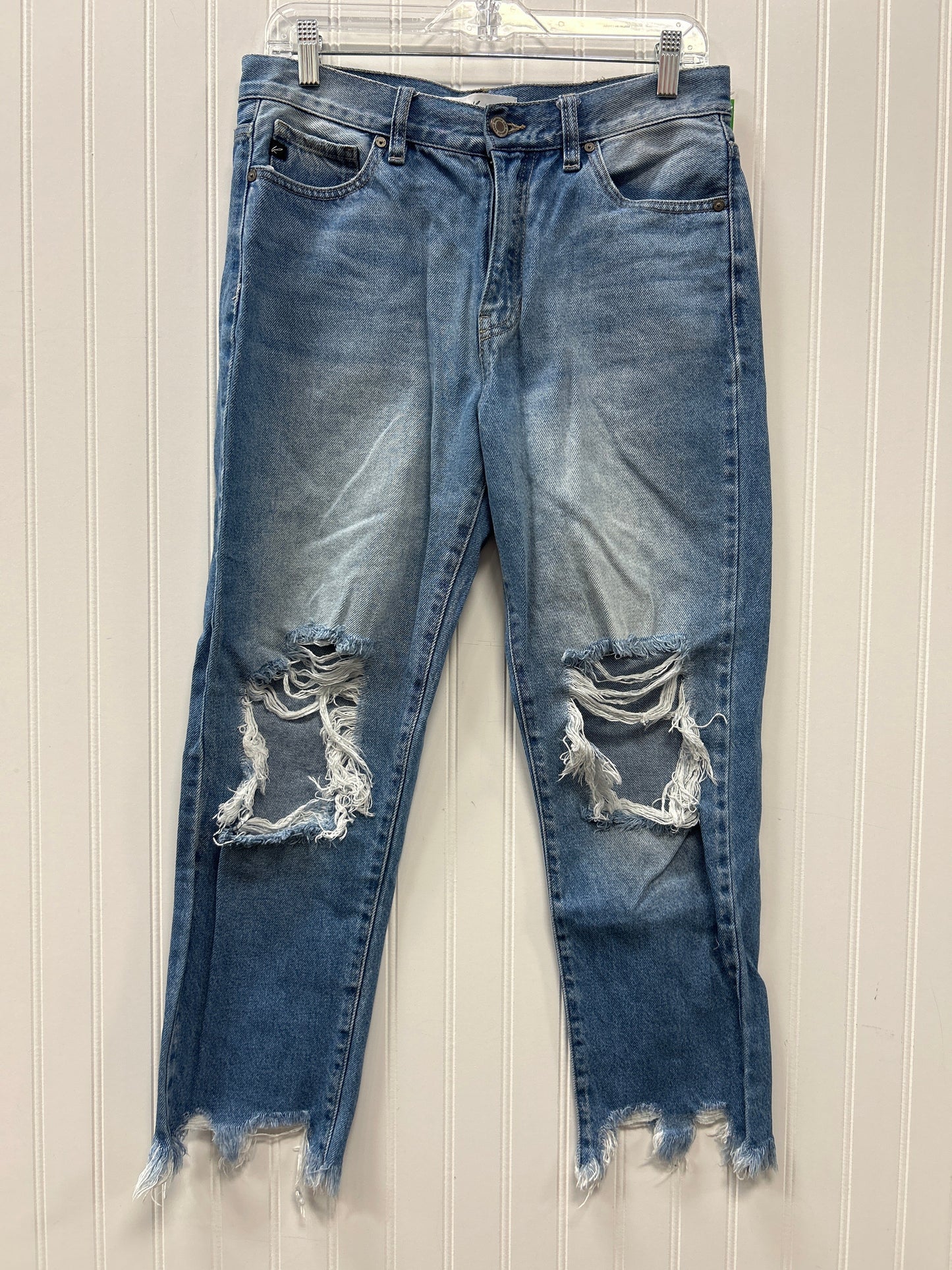 Jeans Straight By Kancan In Blue Denim, Size:4