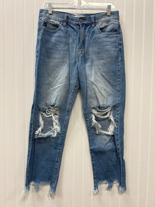 Jeans Straight By Kancan In Blue Denim, Size:4