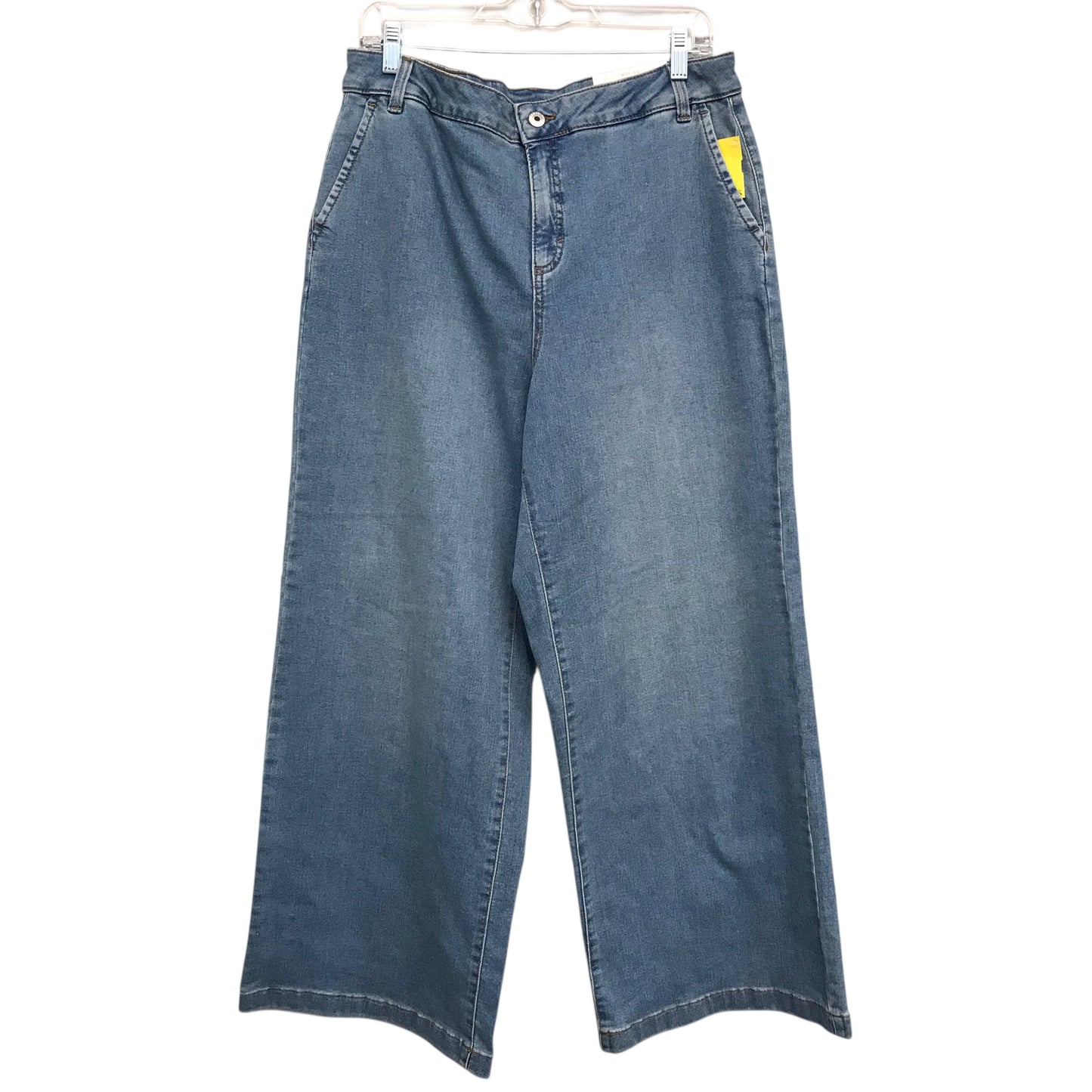 Jeans Wide Leg By Style And Company In Blue Denim, Size:16