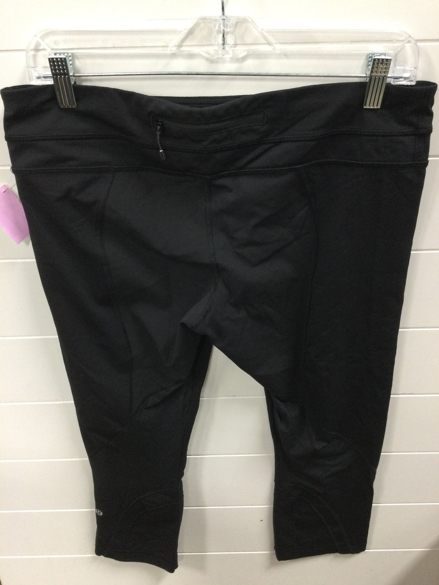 Athletic Leggings Capris By Lululemon In Black, Size:12