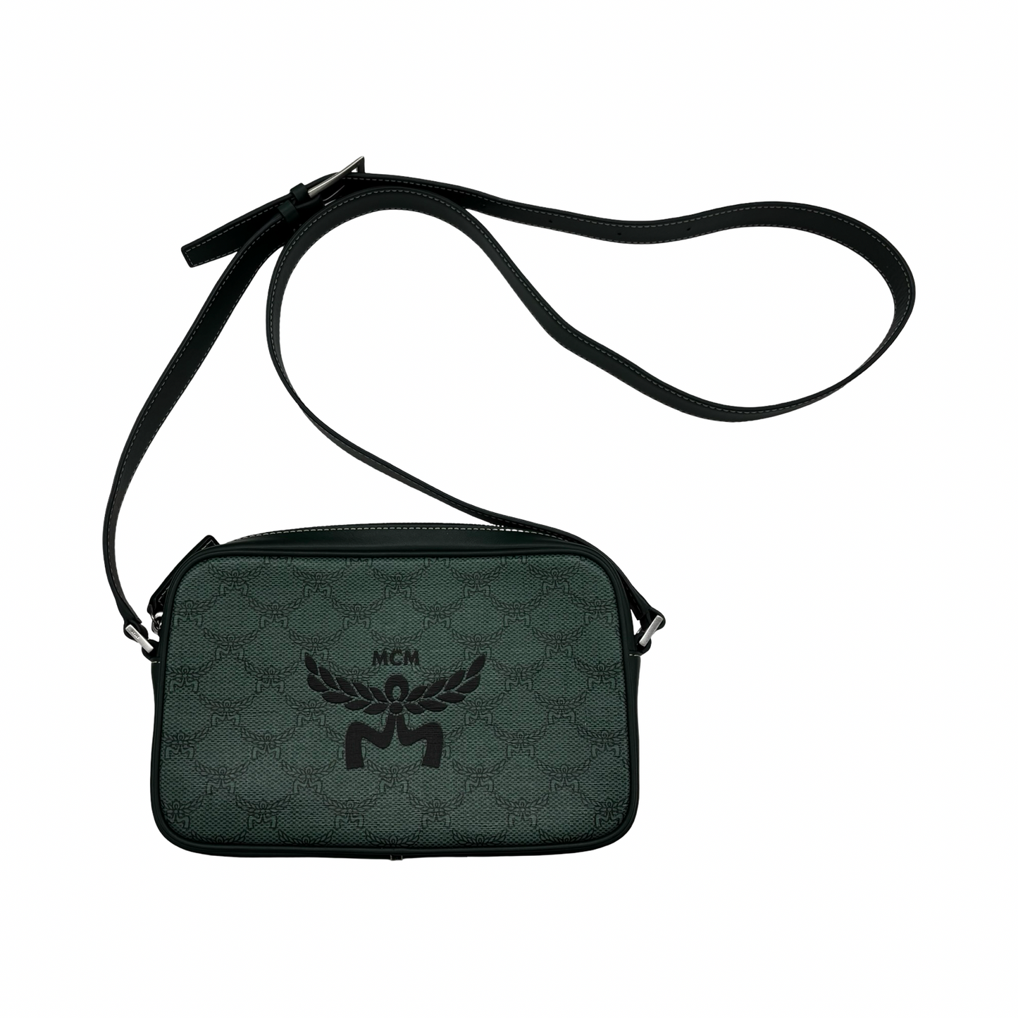 Crossbody Luxury Designer By Mcm In Green, Size:Medium