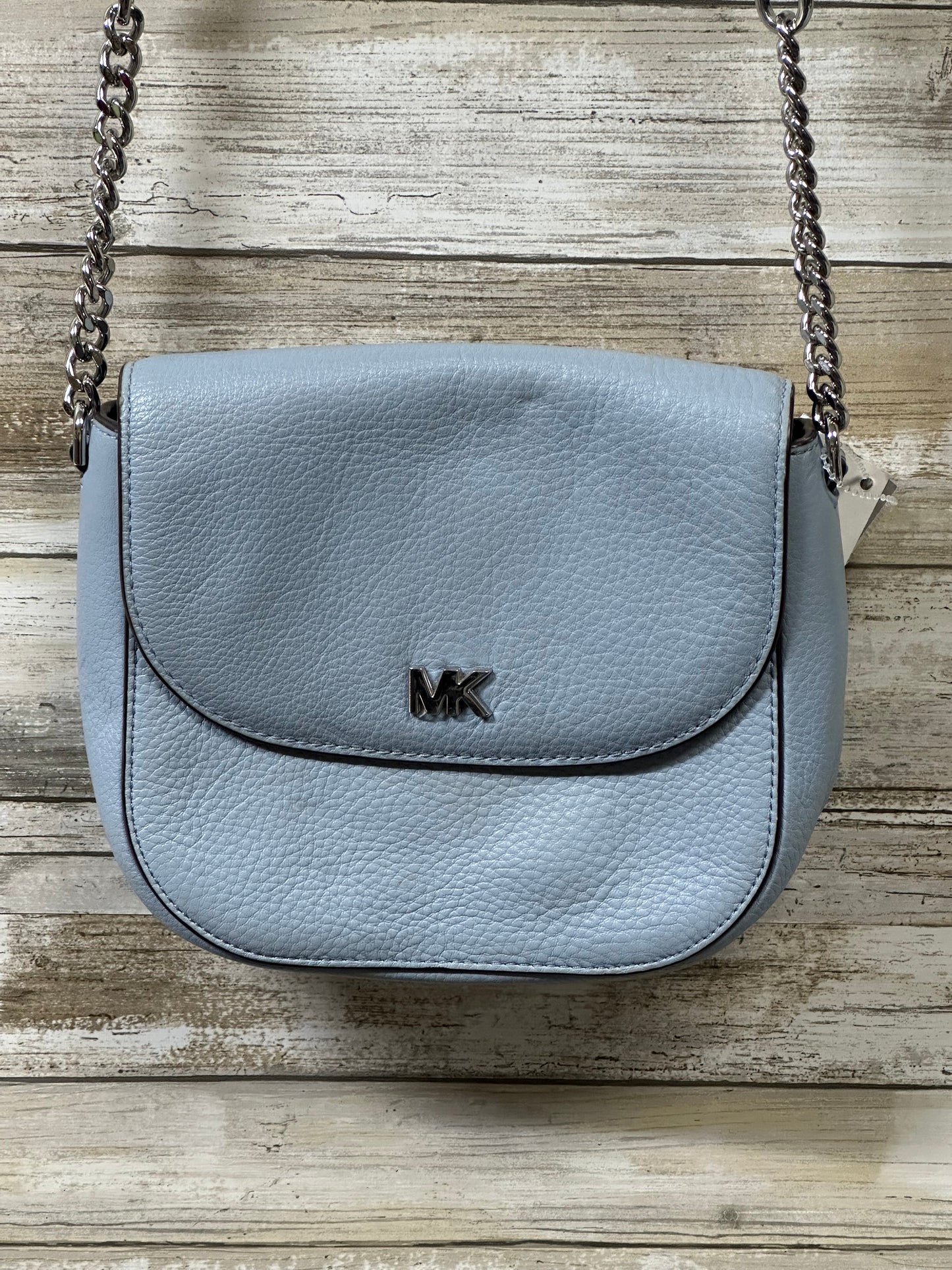 Crossbody Designer By Michael Kors In Blue, Size:Medium