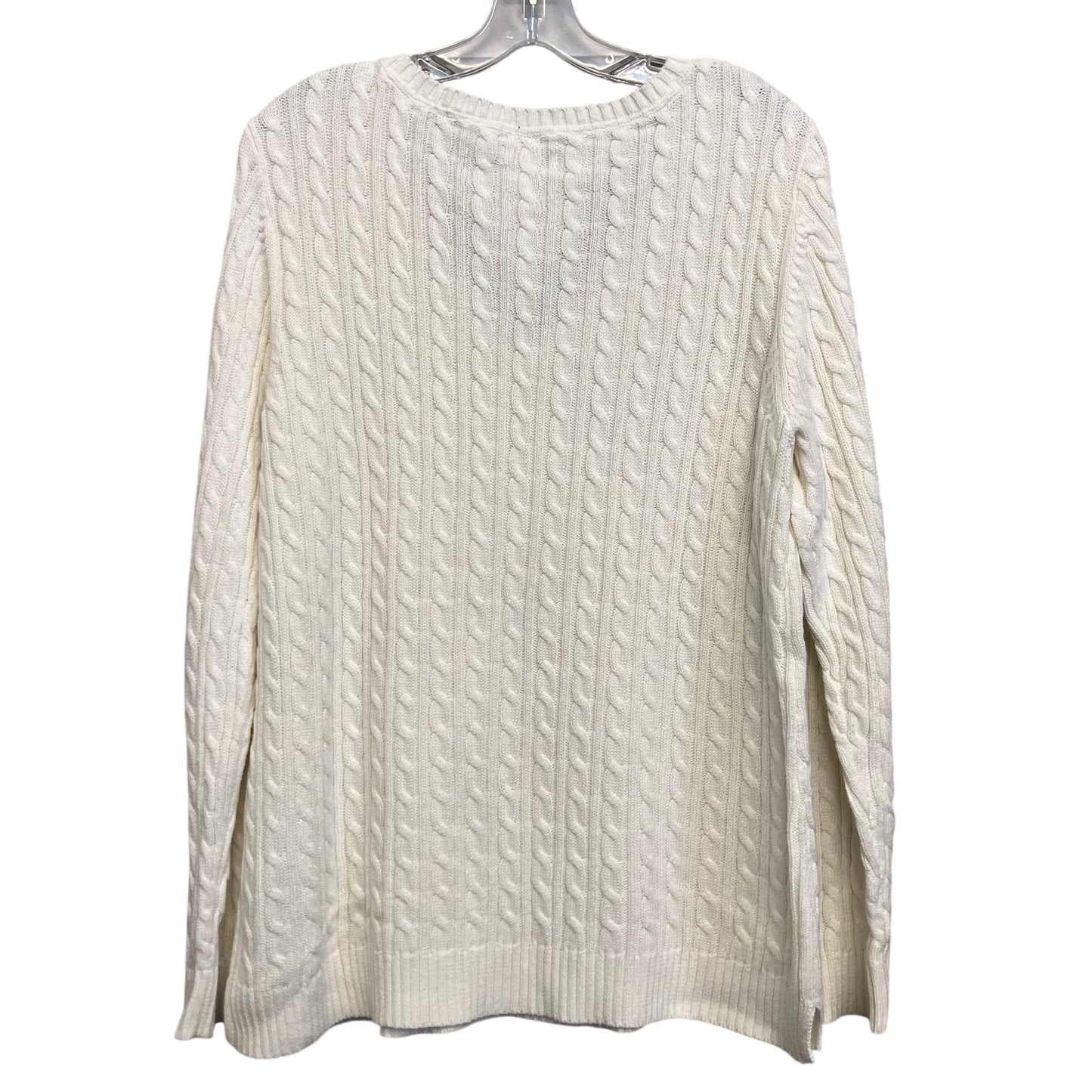 Sweater By Croft And Barrow In Ivory, Size:M