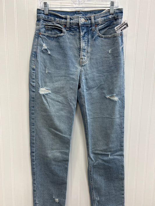 Jeans Straight By Old Navy In Blue Denim, Size:6