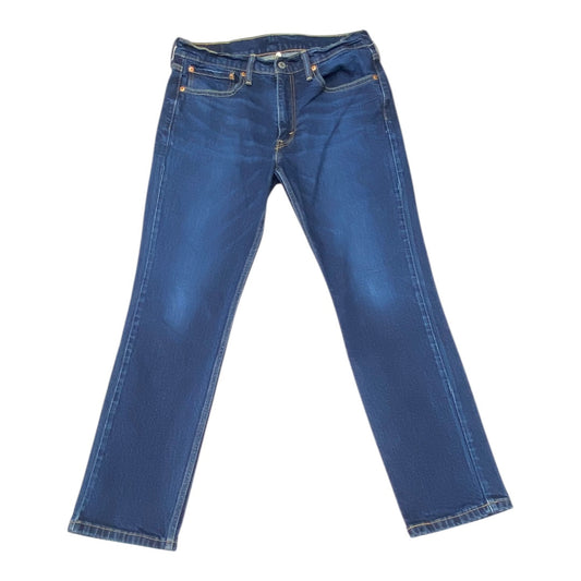 Jeans Straight By Levis In Blue Denim, Size:18