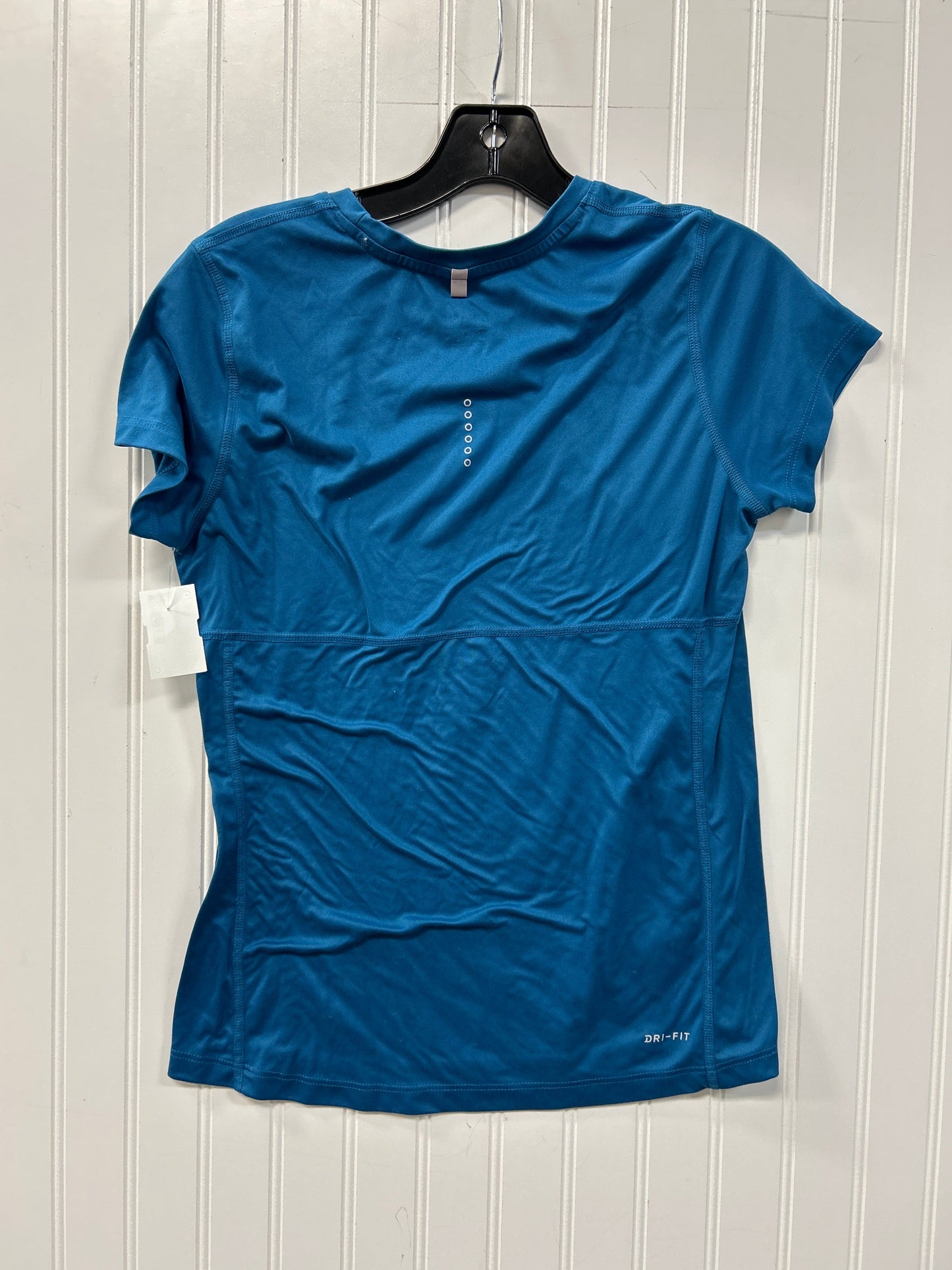 Athletic Top Ss By Nike Apparel In Blue, Size:M