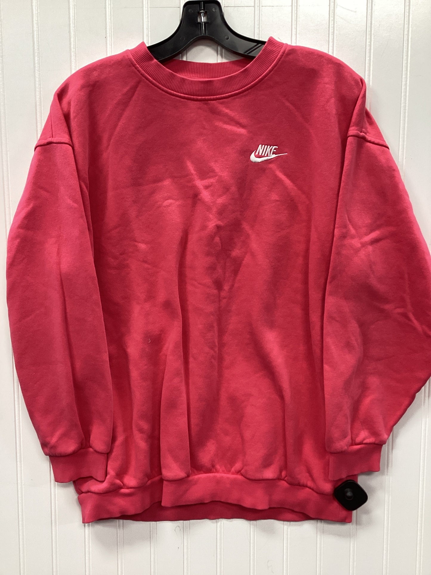 Athletic Sweatshirt Crewneck By Nike Apparel In Pink, Size:Xl