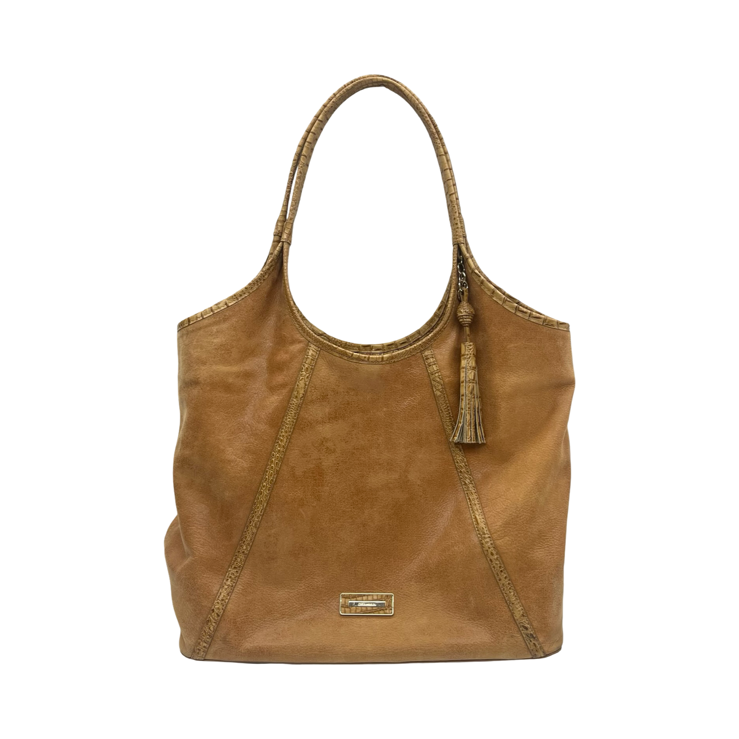 Handbag Designer By Brahmin In Brown, Size:Large