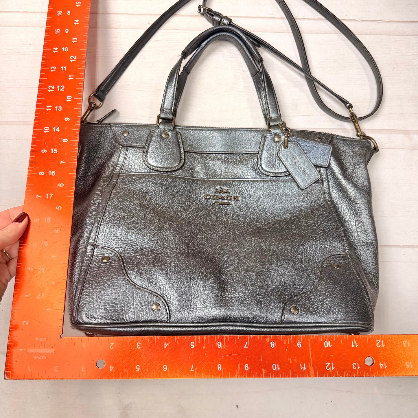 Handbag Designer By Coach, Size: Large