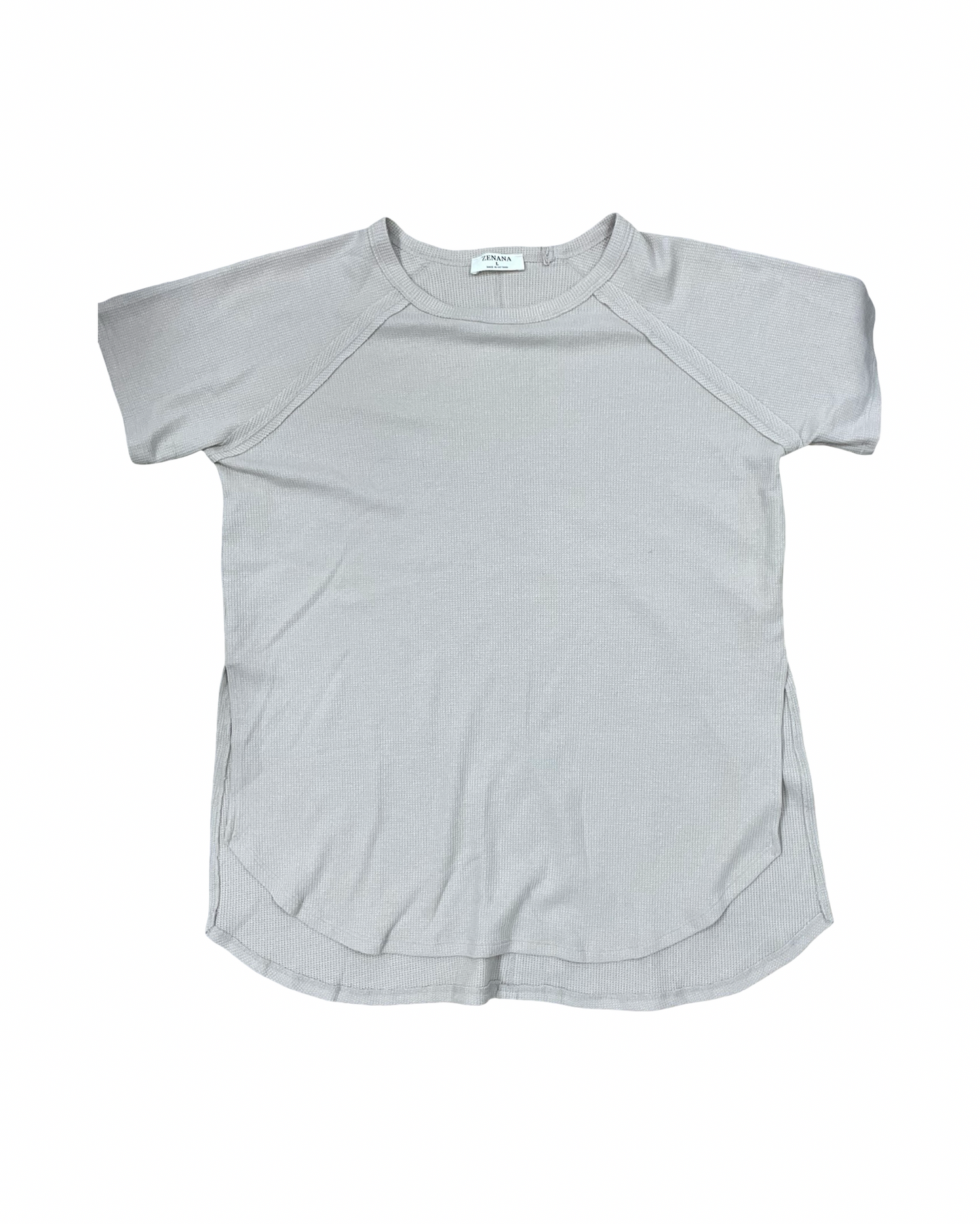 Top Ss By Zenana In Tan, Size:L