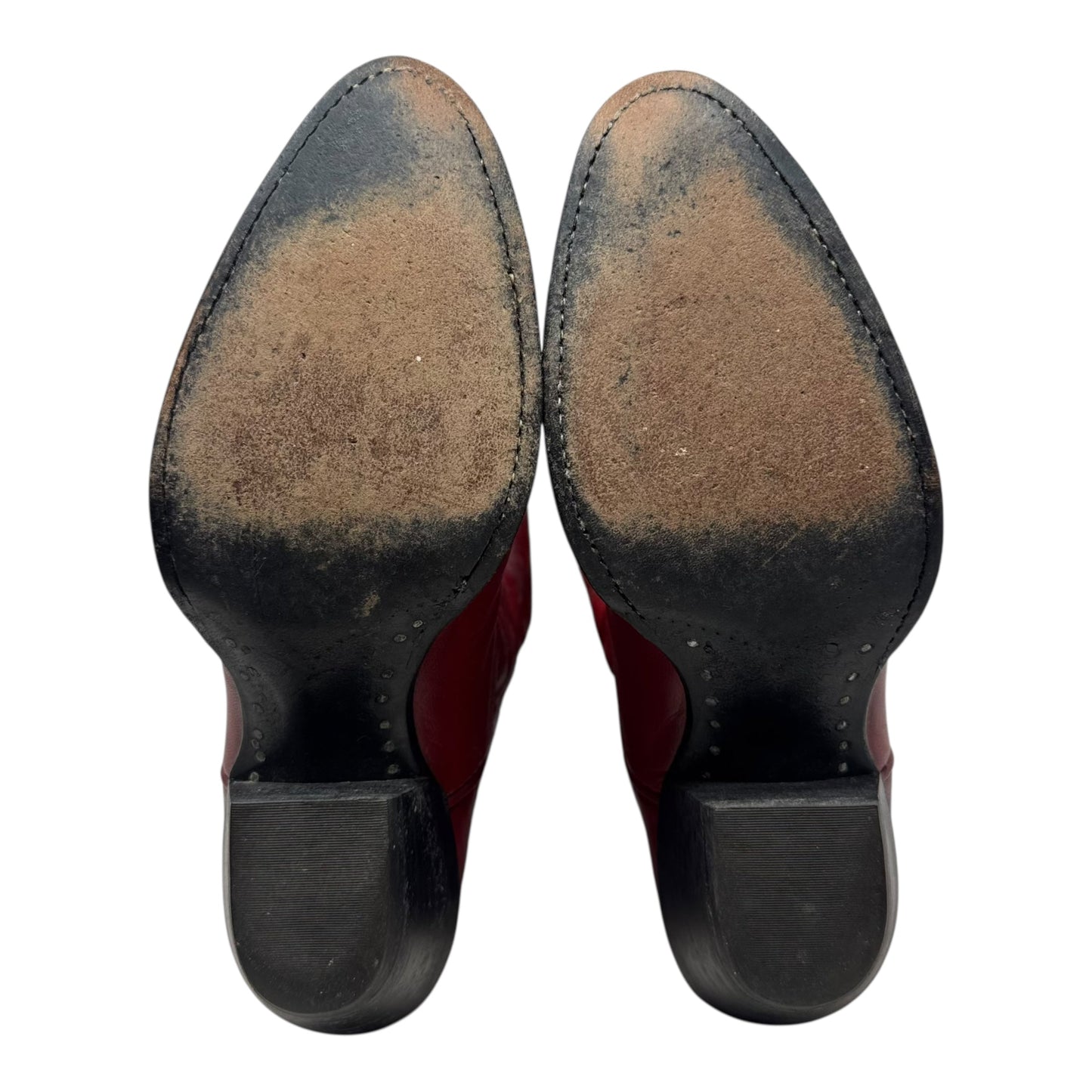 Vintage Embroidered Boots Western By Larry Mahan’s In Red, Size: 5