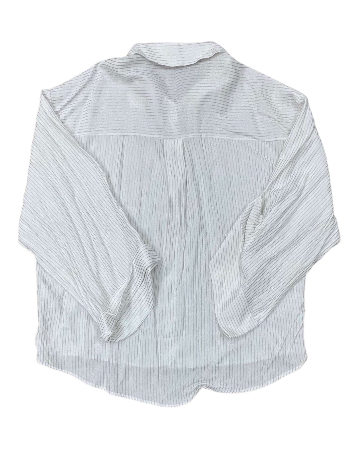 Blouse Ls By Zara In White, Size:M