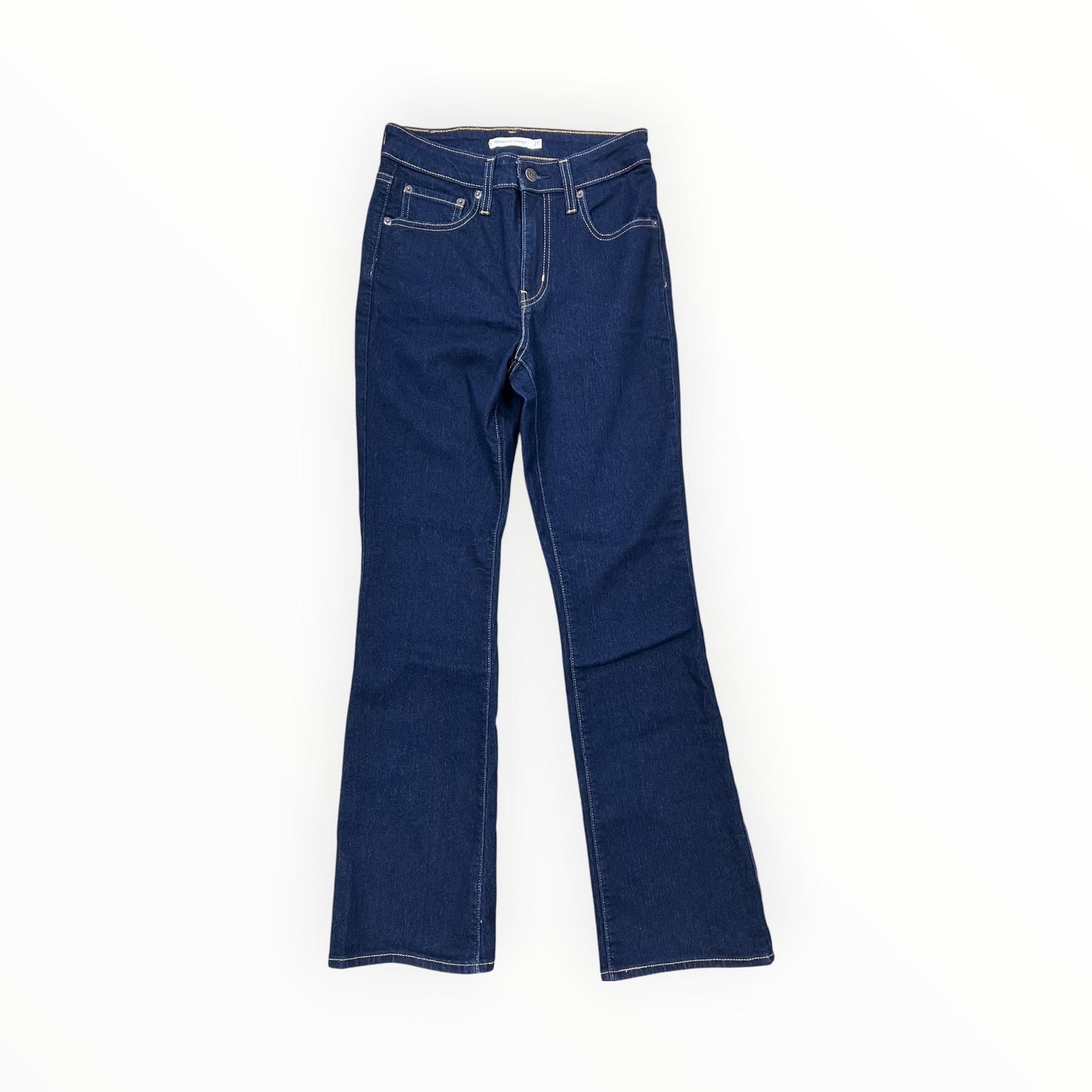 Jeans Straight By Levis Signature In Blue Denim, Size:4