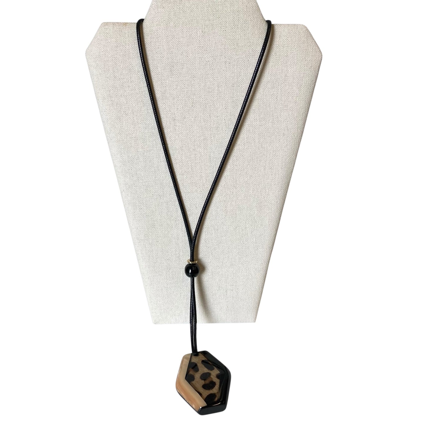 Necklace Pendant By Chicos In Animal Print