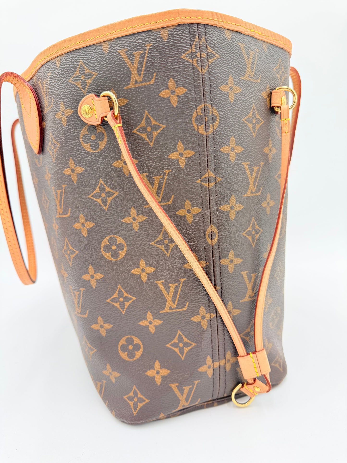 Handbag Luxury Designer By Louis Vuitton In Brown, Size:Medium