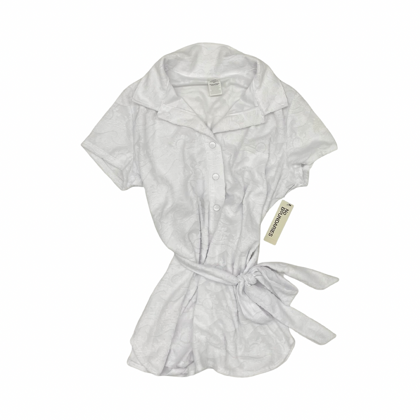 Swimwear Cover-Up By No Boundaries In White, Size:L