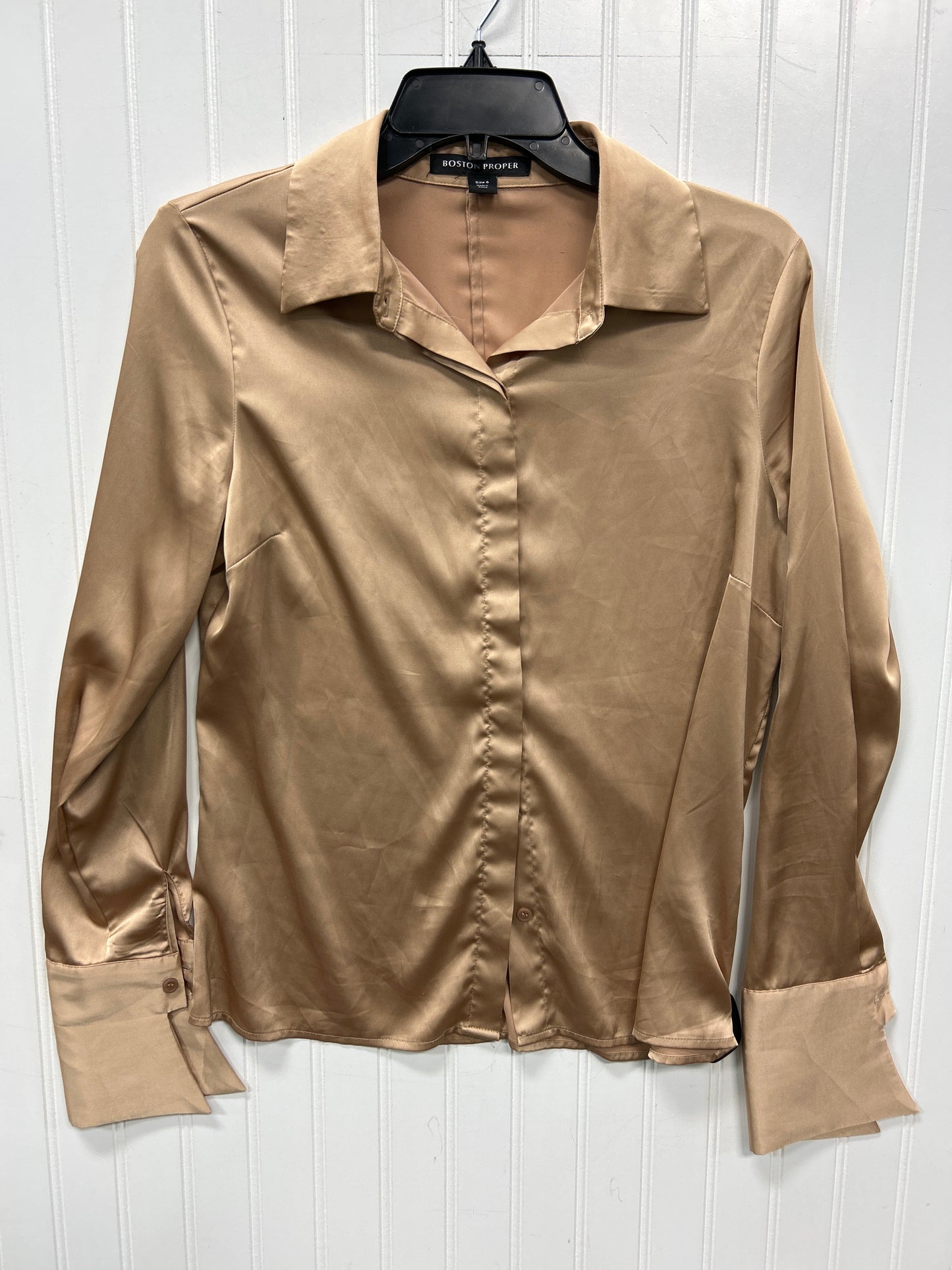 Top Ls By Boston Proper In Gold, Size:S