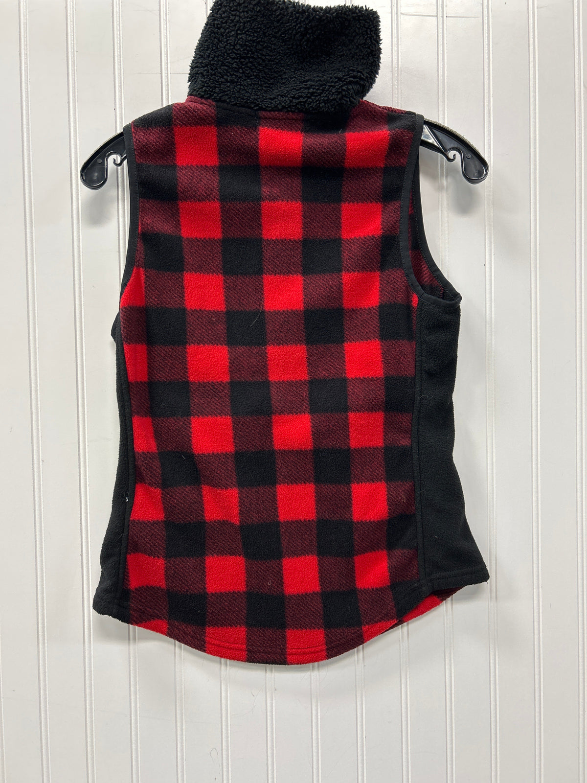Vest Fleece By Chaps In Black & Red, Size:Sp
