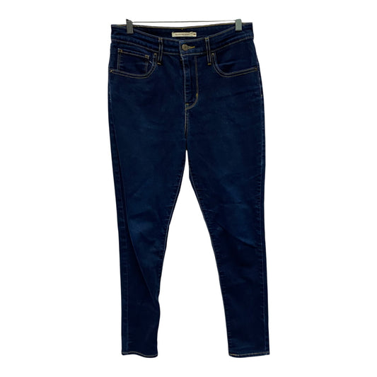 Jeans Skinny By Levis In Blue Denim, Size:10