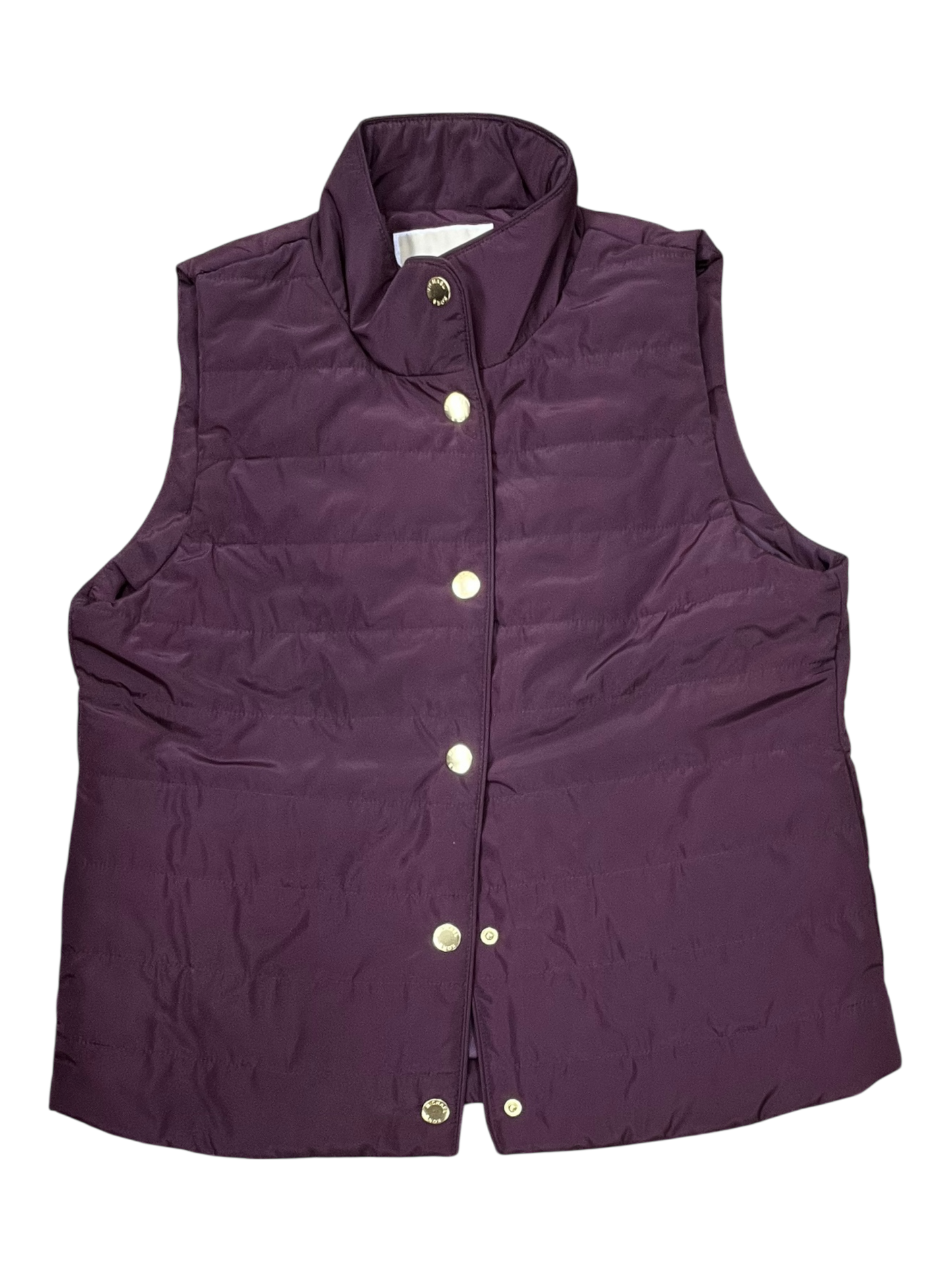 Vest Puffer & Quilted By Michael By Michael Kors In Purple, Size:M