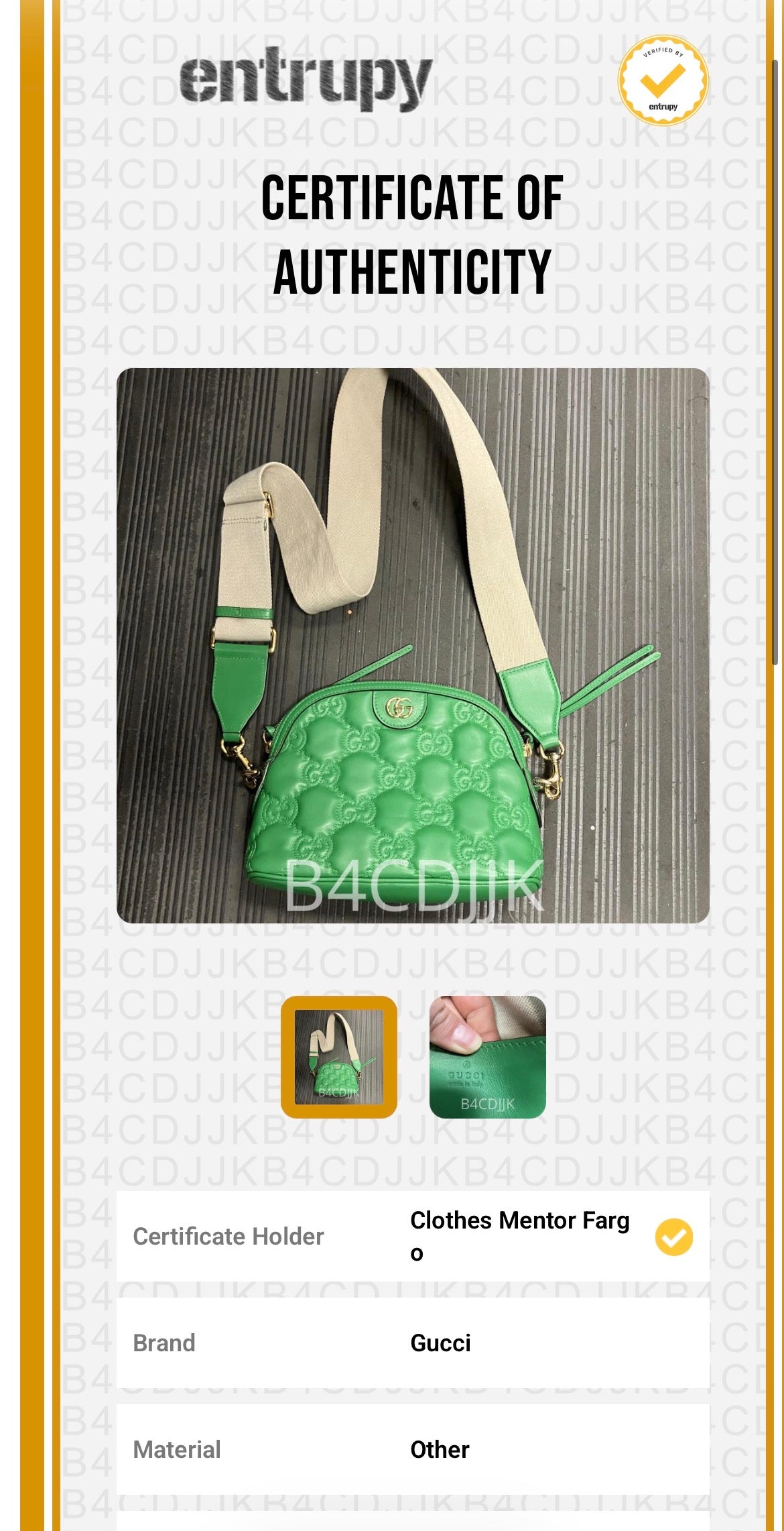 Handbag Luxury Designer By Gucci, Size: Small