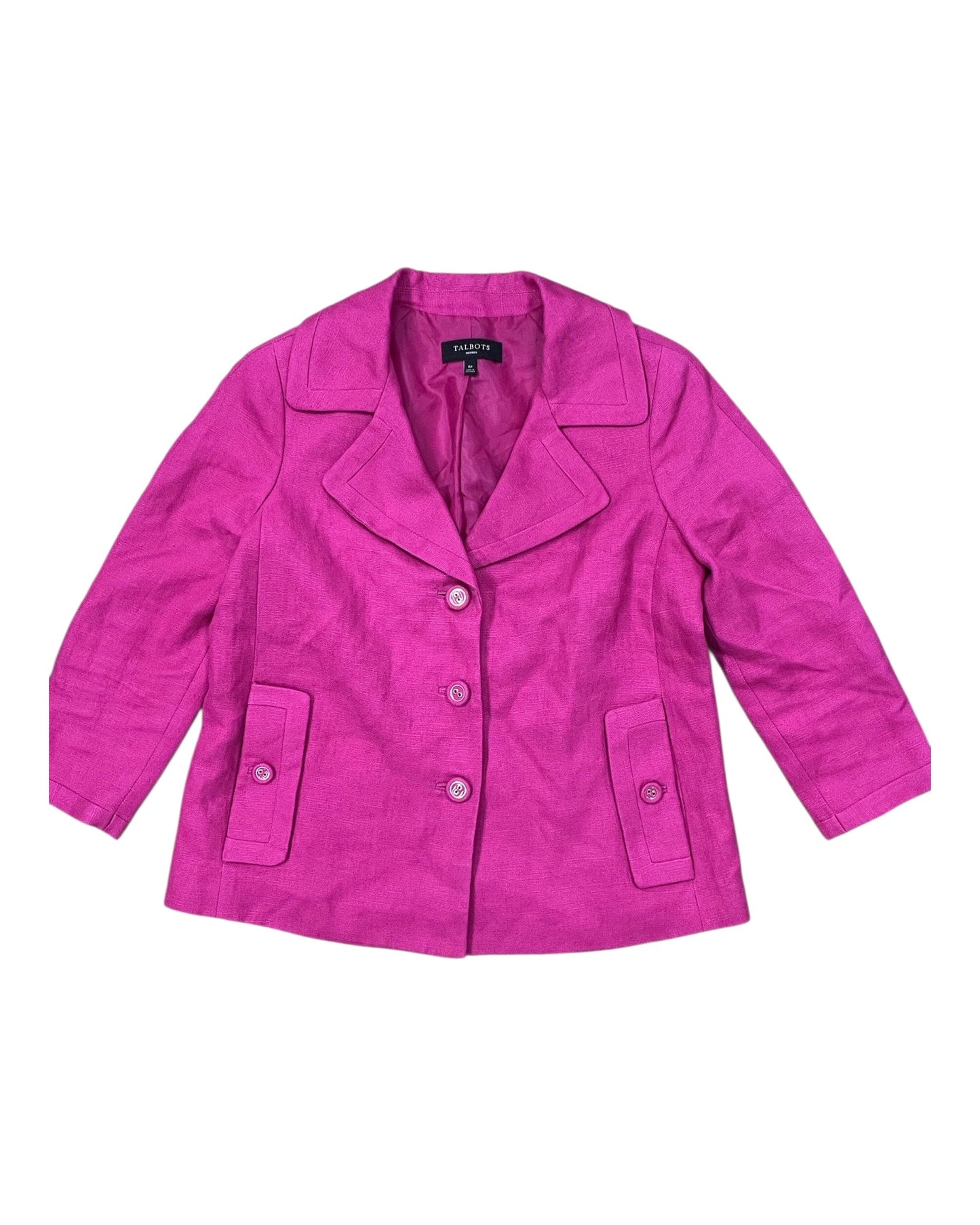 Blazer By Talbots In Pink, Size:6P