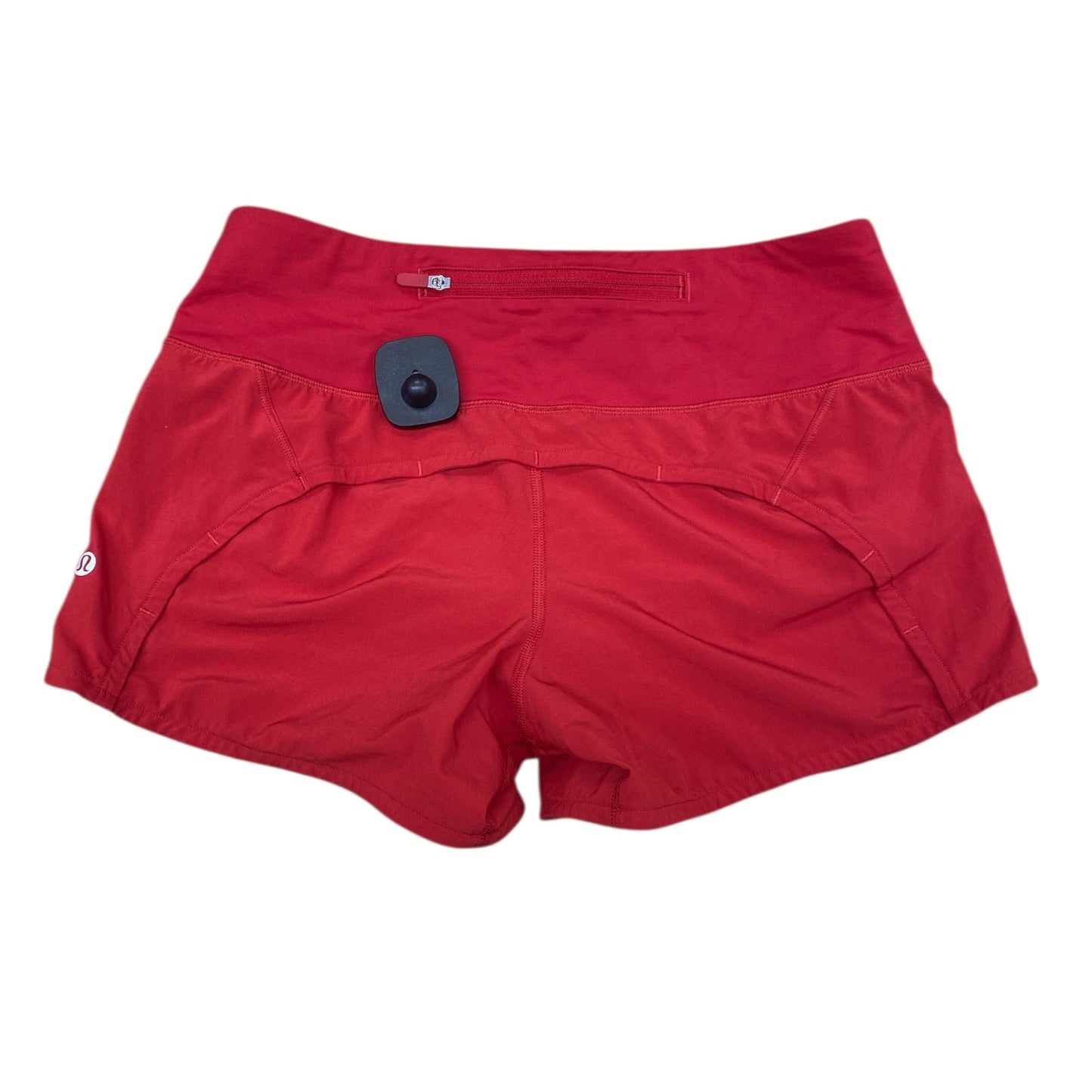 Athletic Shorts By Lululemon In Red, Size:4