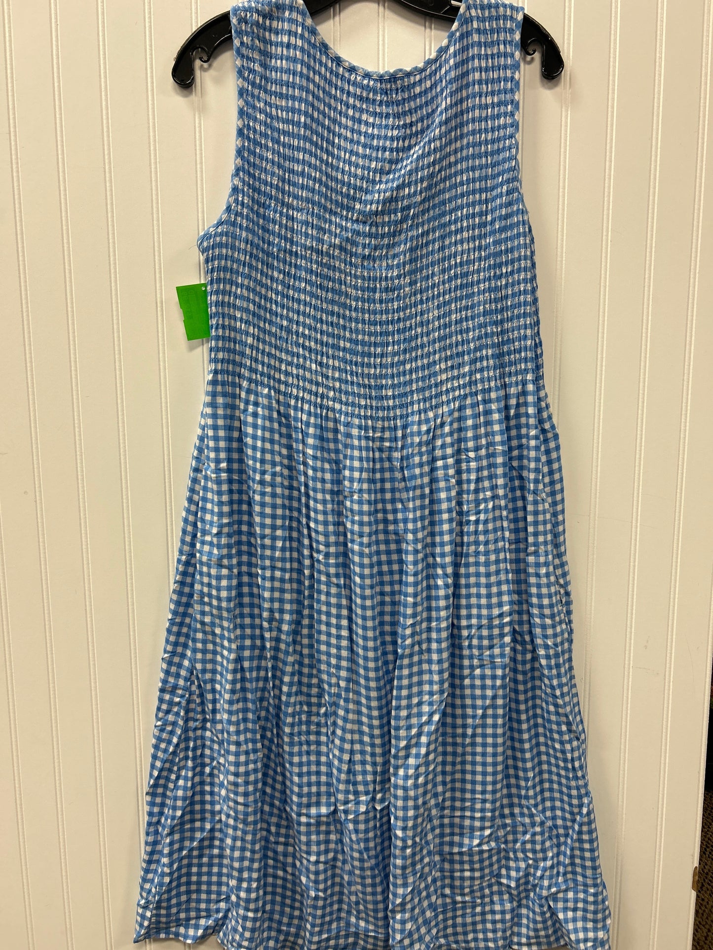 Dress Casual Maxi By Croft And Barrow In Blue, Size:L