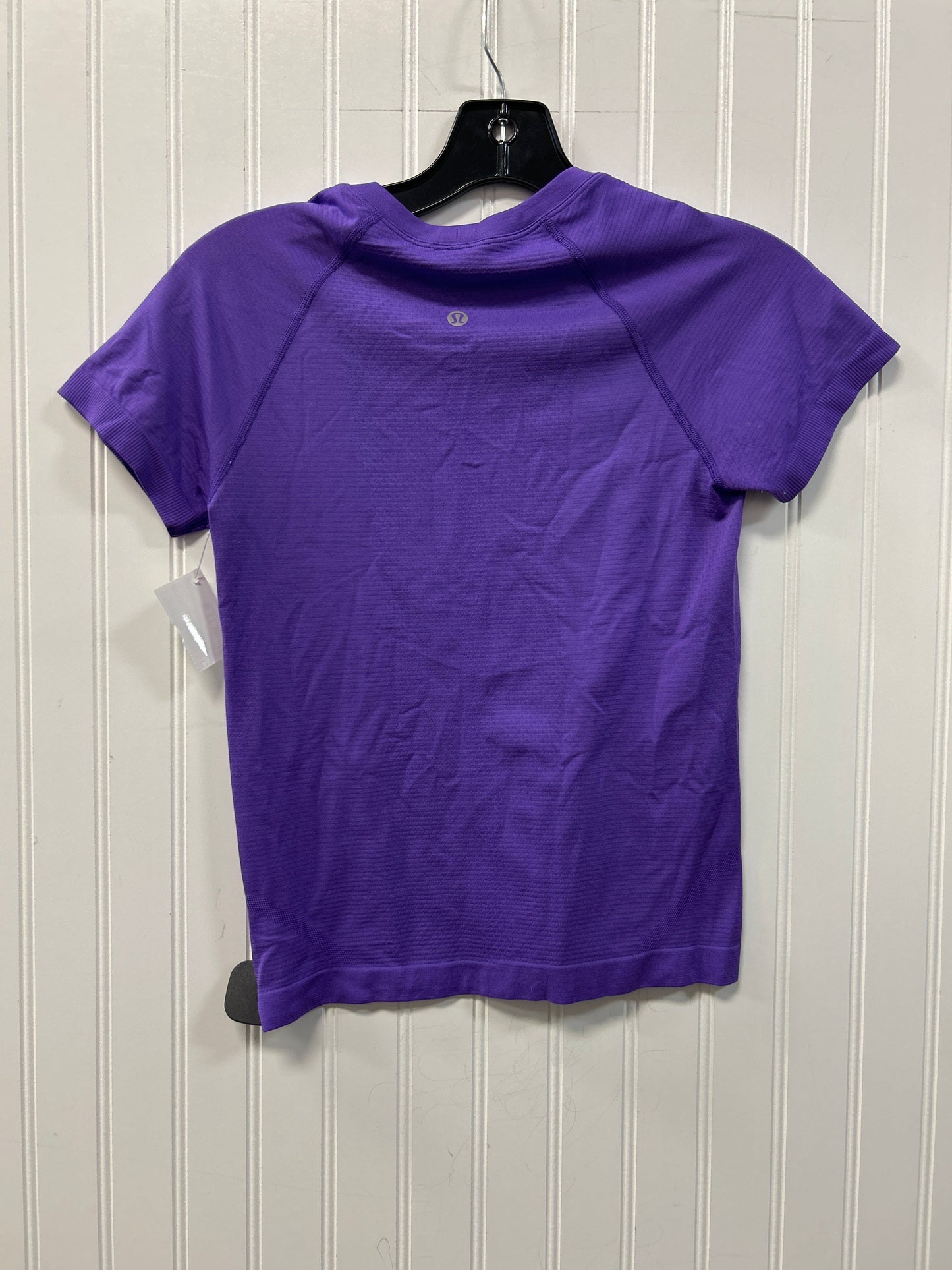 Athletic Top Ss By Lululemon In Purple, Size:4
