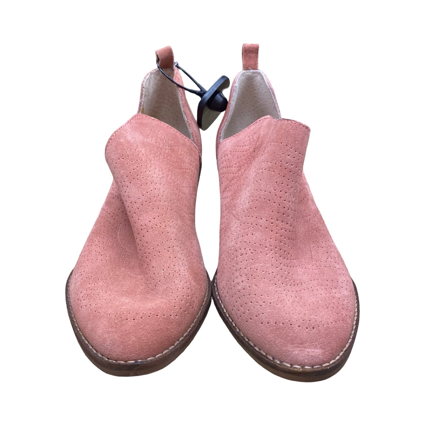 Boots Ankle Heels By Lucky Brand In Pink, Size:9