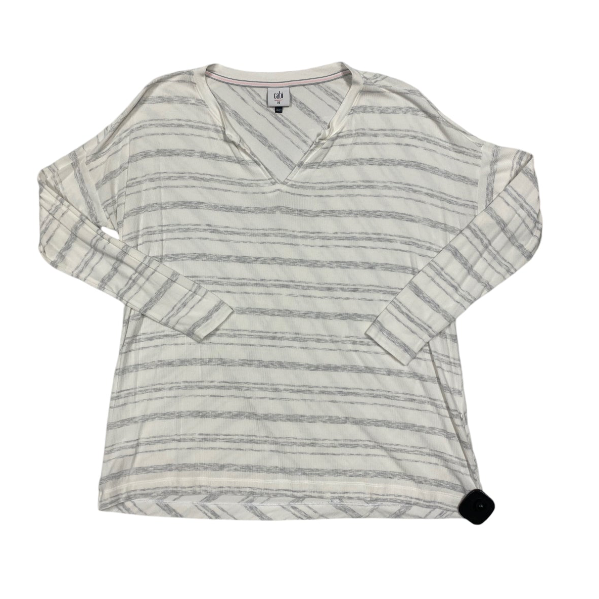 Top Long Sleeve By Cabi In Grey, Size: Xs