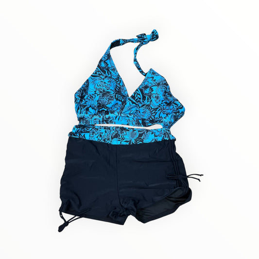 Swimsuit 2Pc By Younique In Black & Blue, Size:Xl