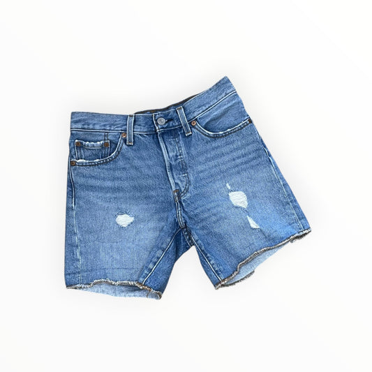 Shorts By Levis In Blue Denim, Size:0