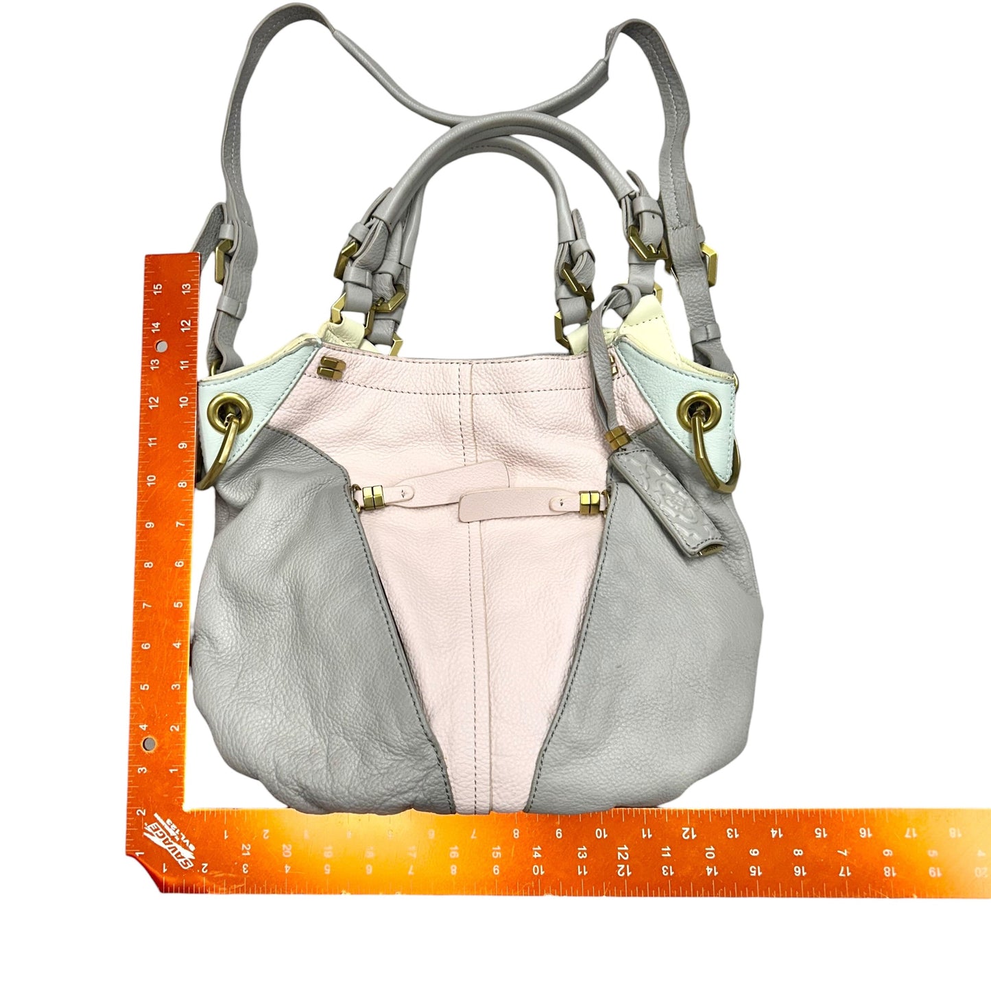 Handbag Leather By Oryany, Size: Large