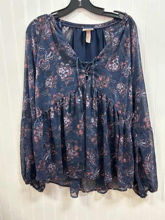 Top Ls By Knox Rose In Blue, Size:1X