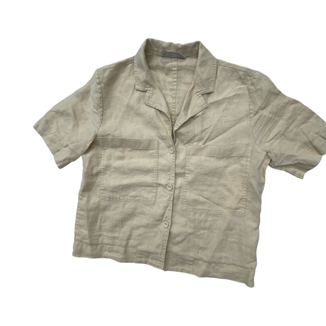 Top Ss By Everlane In Tan, Size:Xs