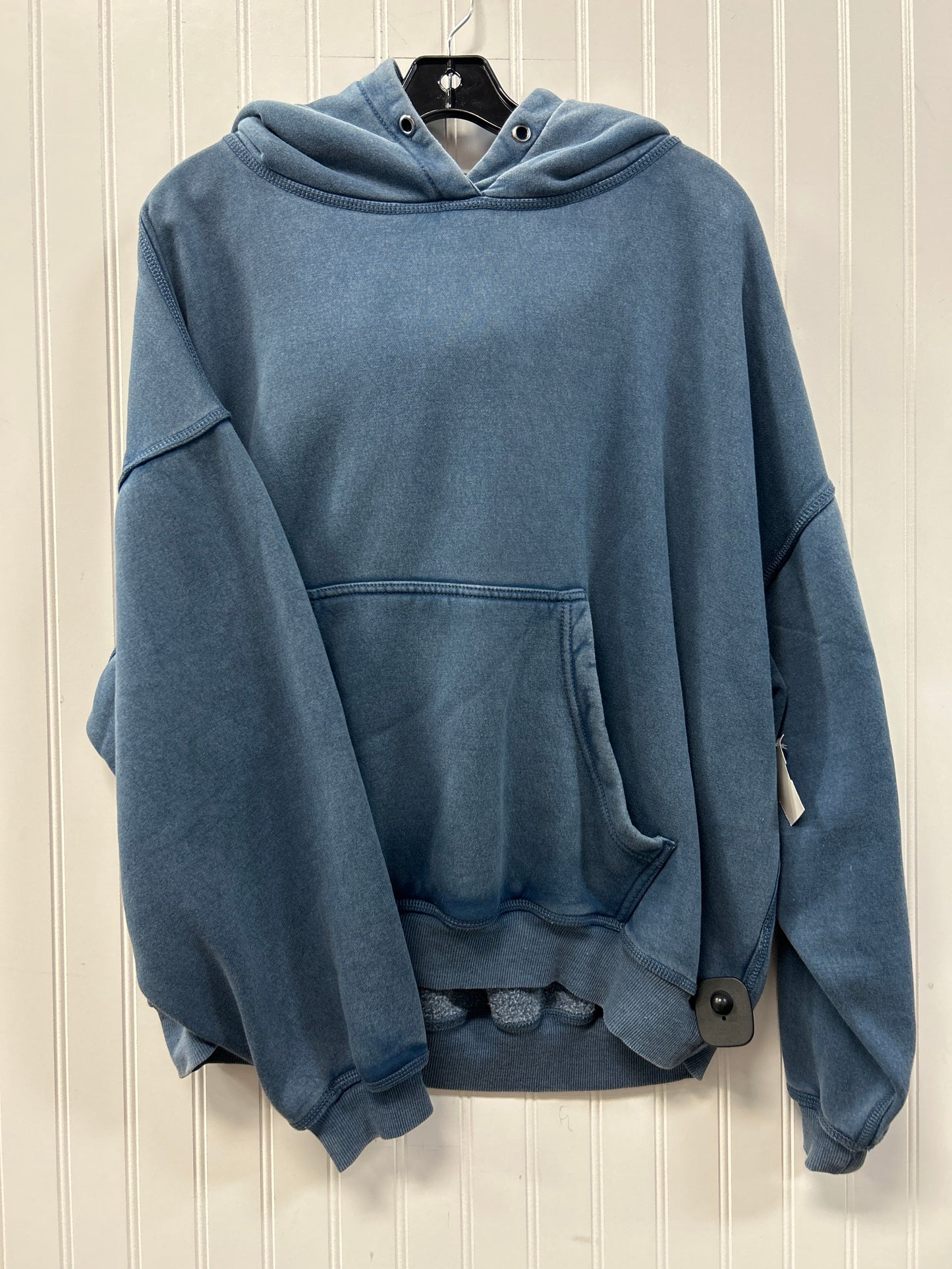 Sweatshirt Hoodie By Free People In Blue, Size:S