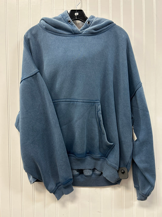 Sweatshirt Hoodie By Free People In Blue, Size:S