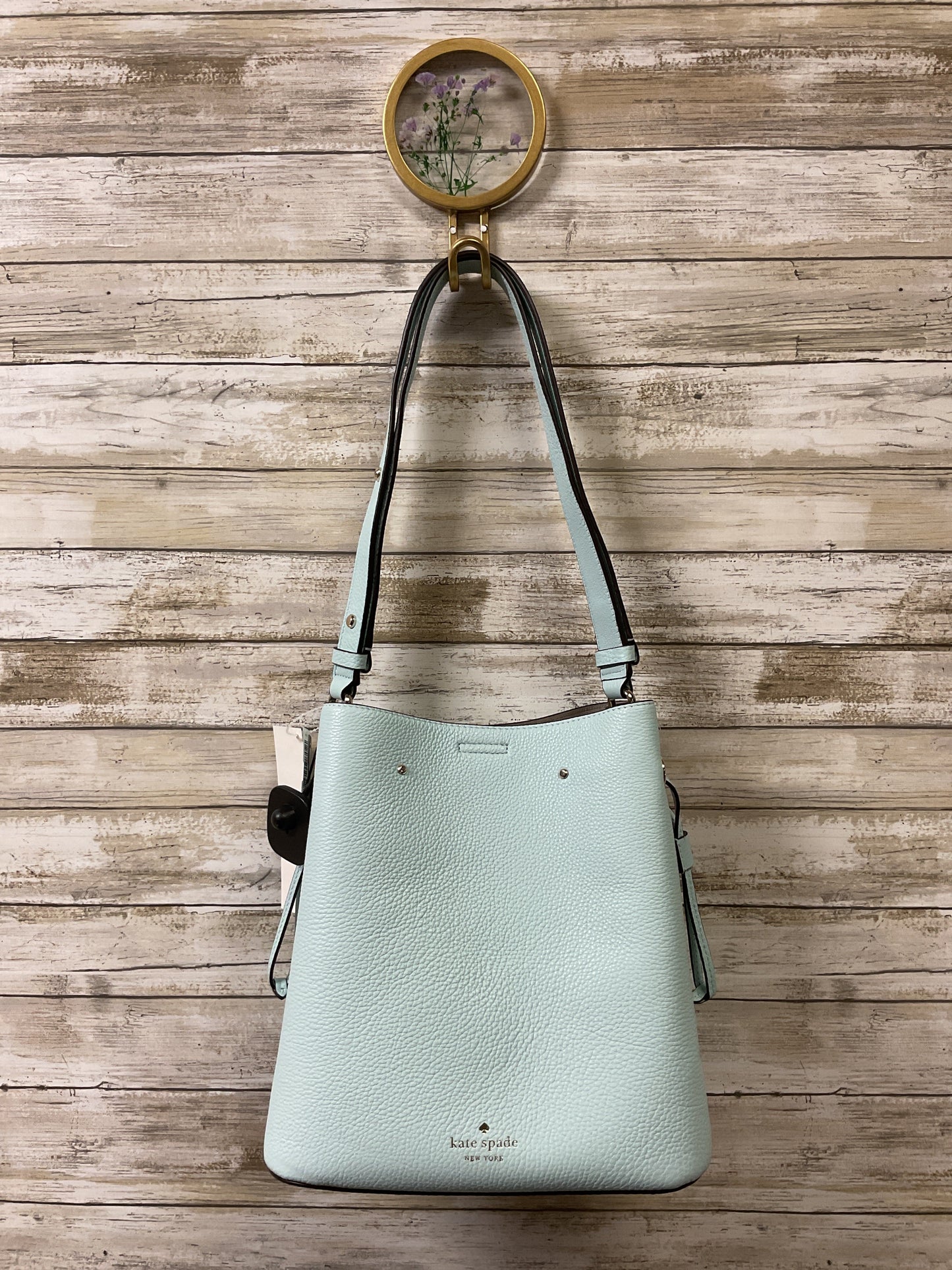 Handbag Designer By Kate Spade In Aqua, Size:Medium