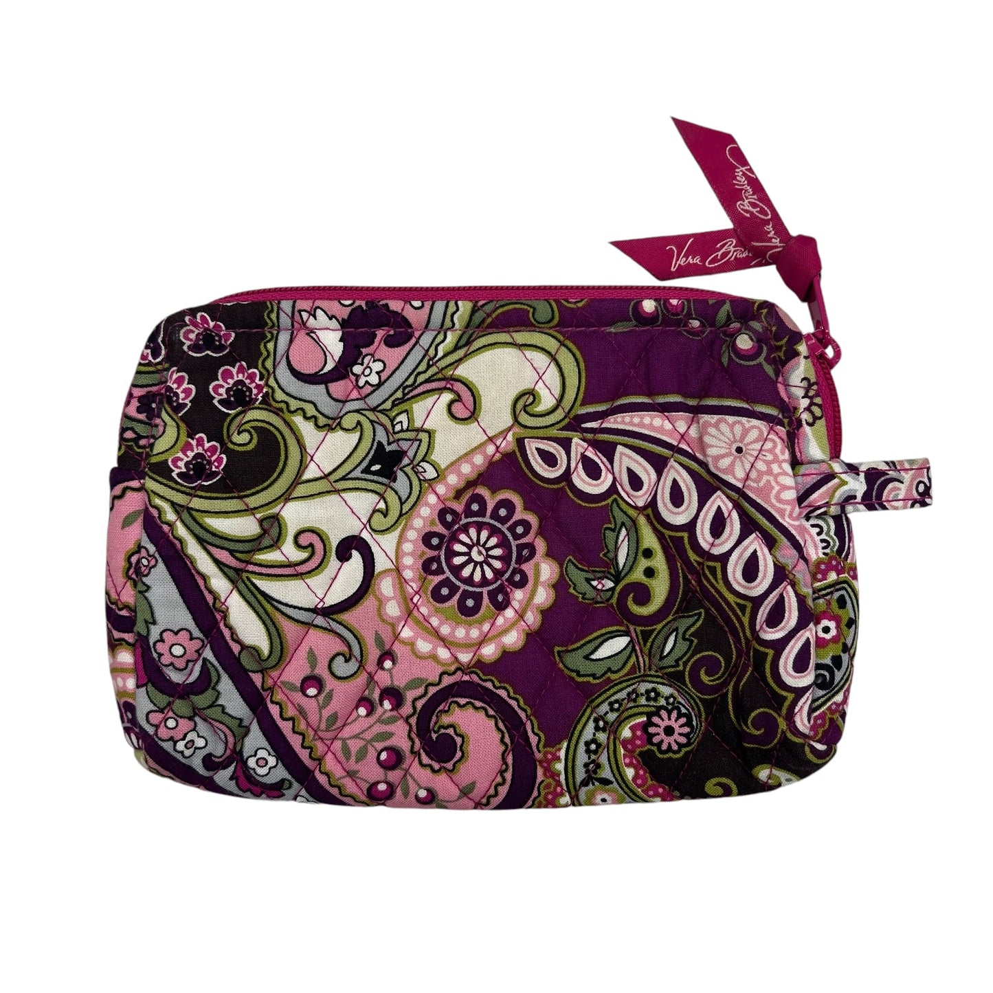 Makeup Bag By Vera Bradley In Pink & Purple, Size:Small