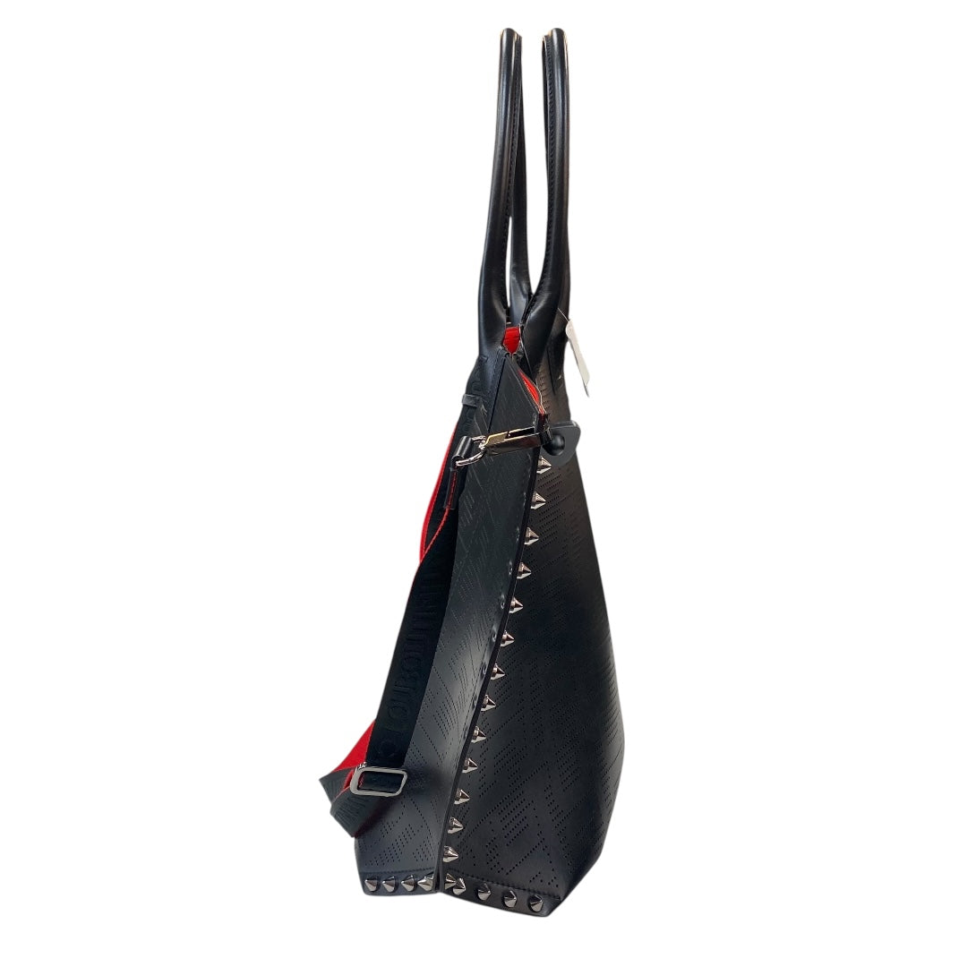 Handbag Luxury Designer By Christian Louboutin In Black, Size:Large