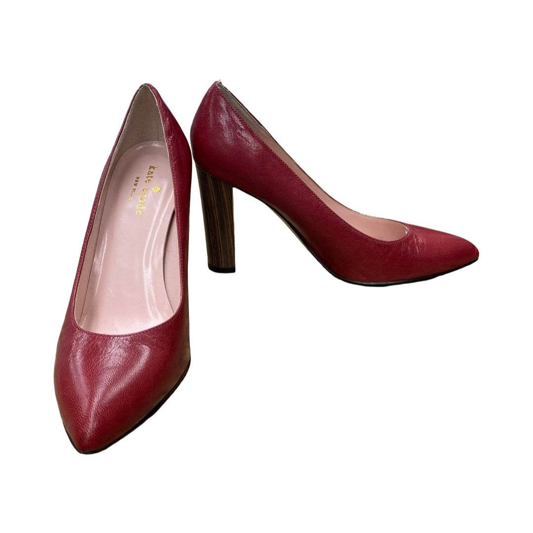 Shoes Designer By Kate Spade In Pink & Red, Size:6.5