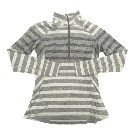 Athletic Top Ls Collar By Lululemon In Grey, Size:10