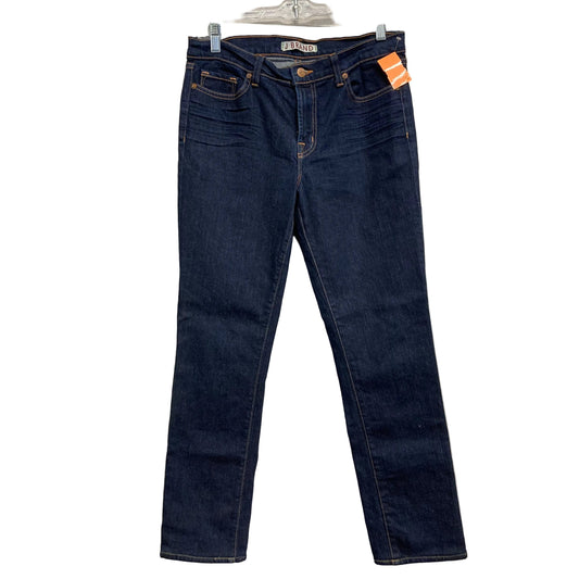 Jeans Straight By J Brand In Blue Denim, Size:10
