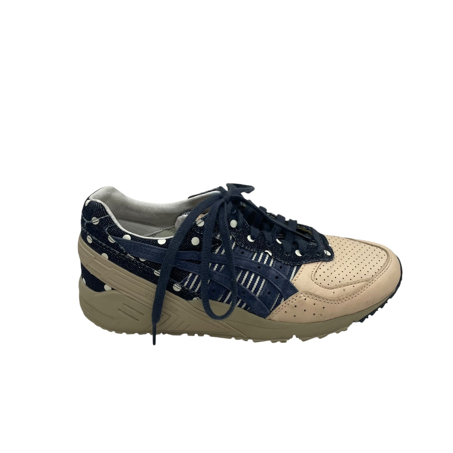 Shoes Sneakers By Asics In Blue & Tan, Size:6