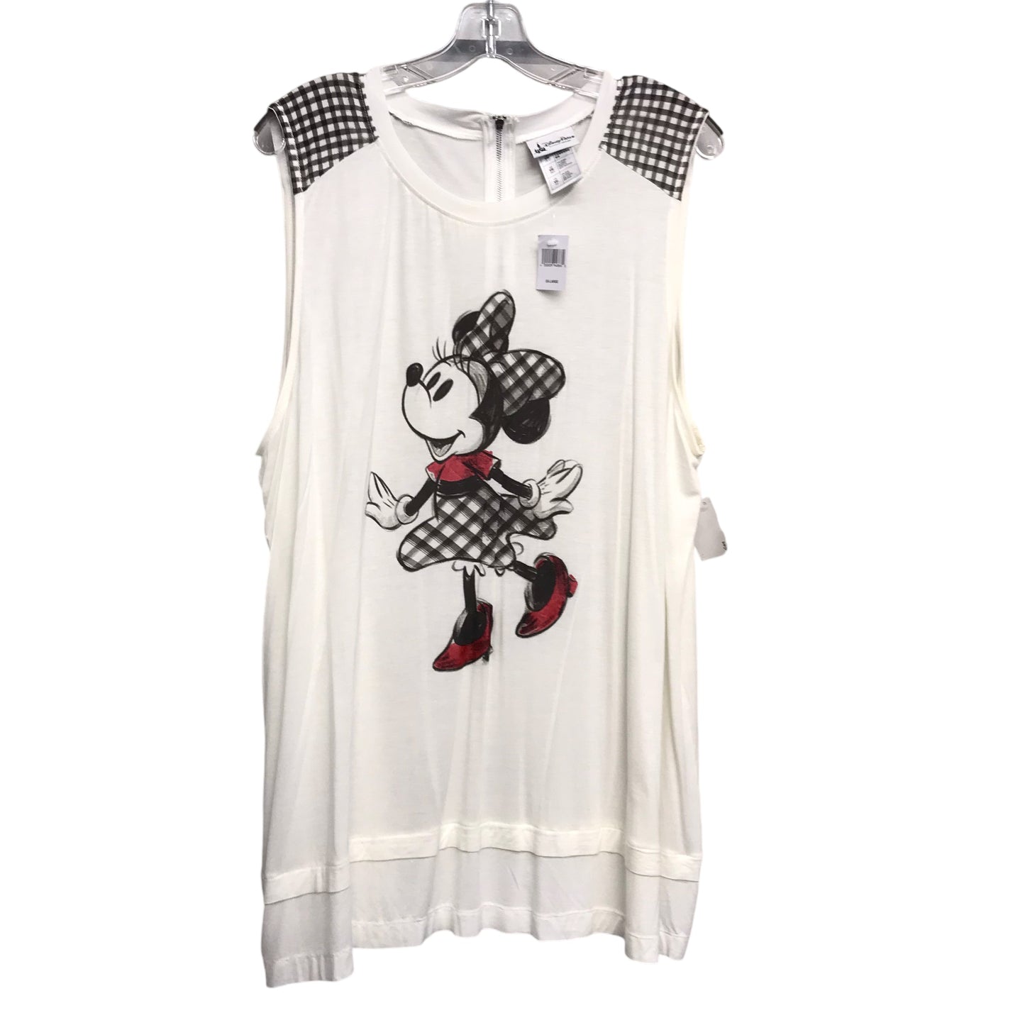 Top Sleeveless By Disney Store In White, Size:1X