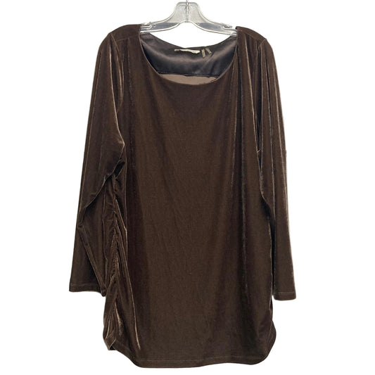 Top Ls By Soft Surroundings In Brown, Size:1X
