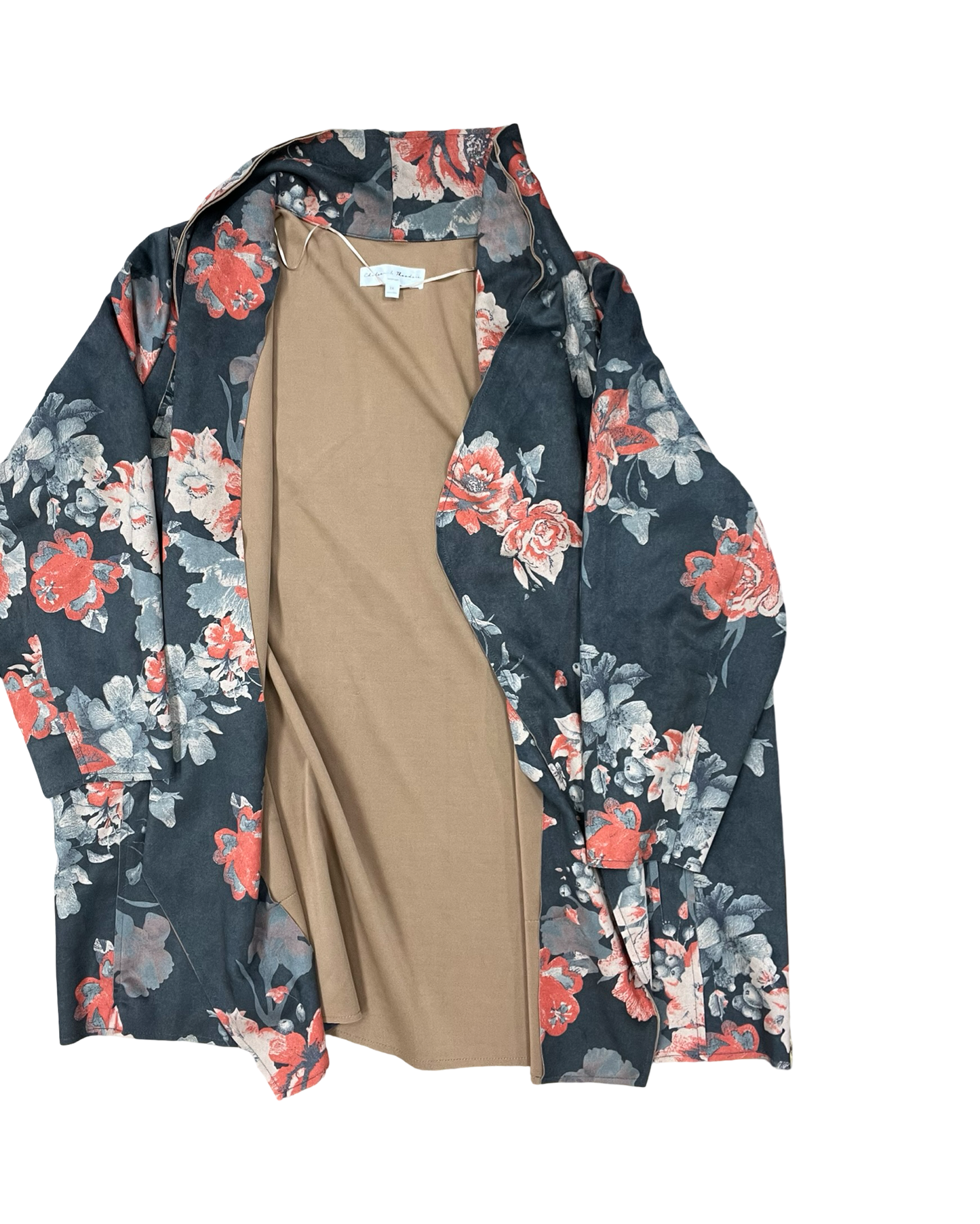 Cardigan By Chelsea And Theodore In Brown & Grey
